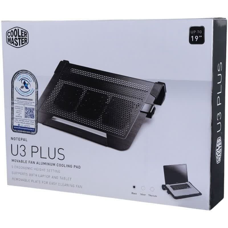 پایه خنک کننده لپ تاپ کولر مستر مدل NOTEPAL U3 PLUS