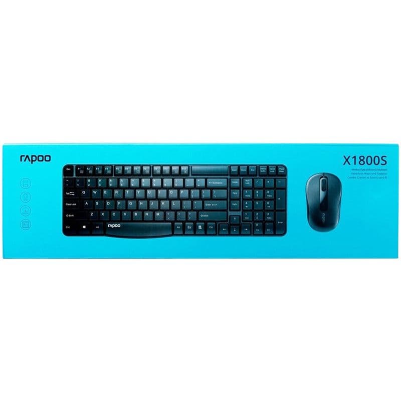 کیبورد و ماوس بی سیم رپو مدل X1800S