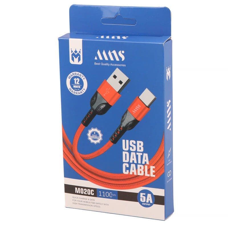 کابل تایپ سی فست شارژ MNS مدل M020C