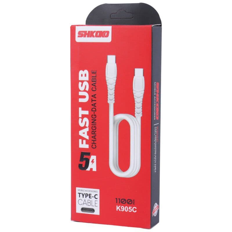کابل دو سر تایپ سی فست شارژ SHKOKO مدل K905C