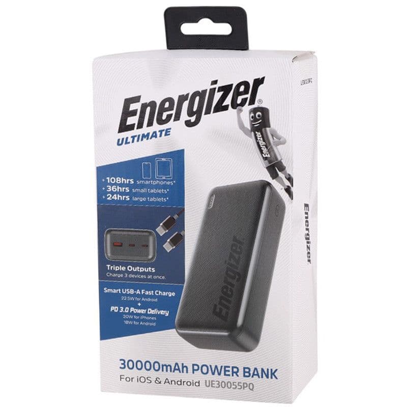 پاوربانک 30000 میلی آمپر ENERGIZER مدل UE30055PQ