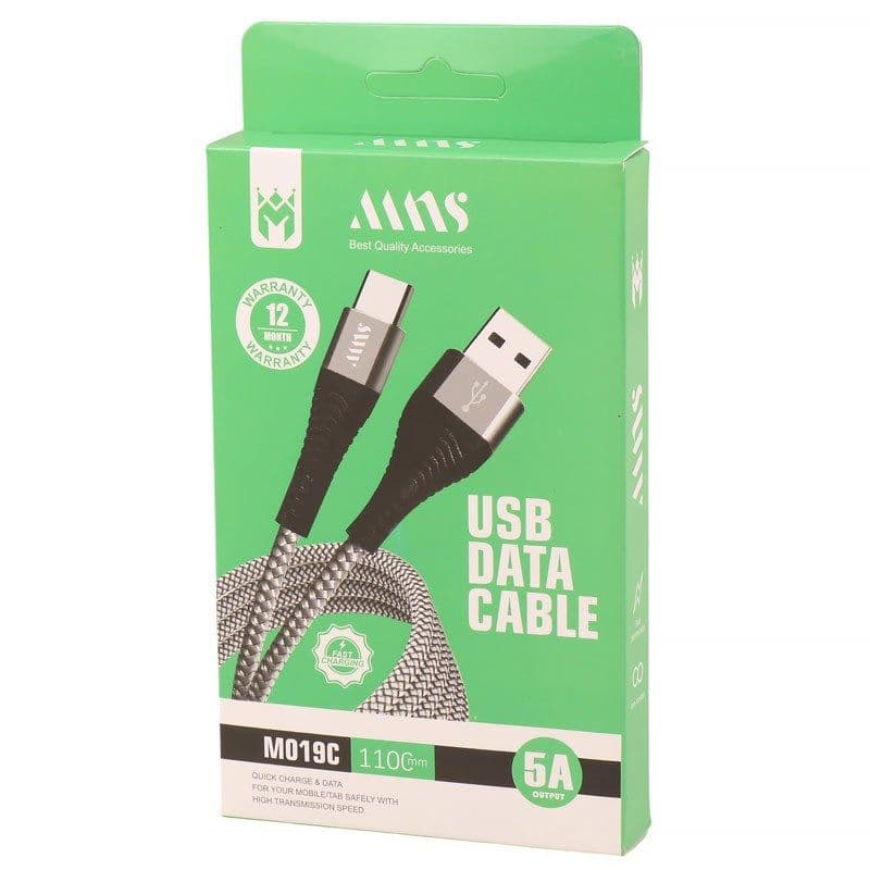 کابل تایپ سی فست شارژ MNS مدل M019C