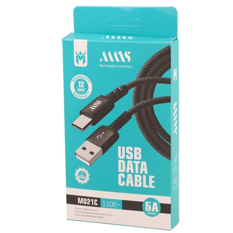 کابل تایپ سی فست شارژ MNS مدل M021C