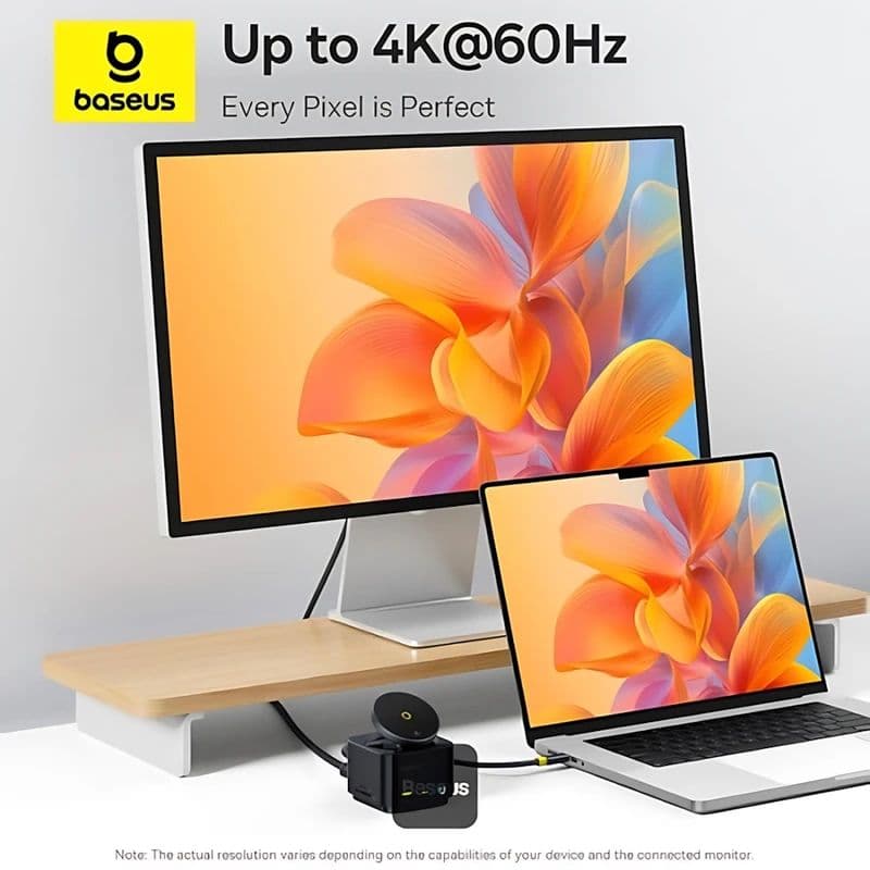 هاب 7 پورت و شارژر وایرلس باسئوس مدل Baseus MagPro Series II