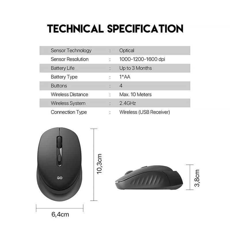 ماوس بی سیم FANTECH مدل GO W609