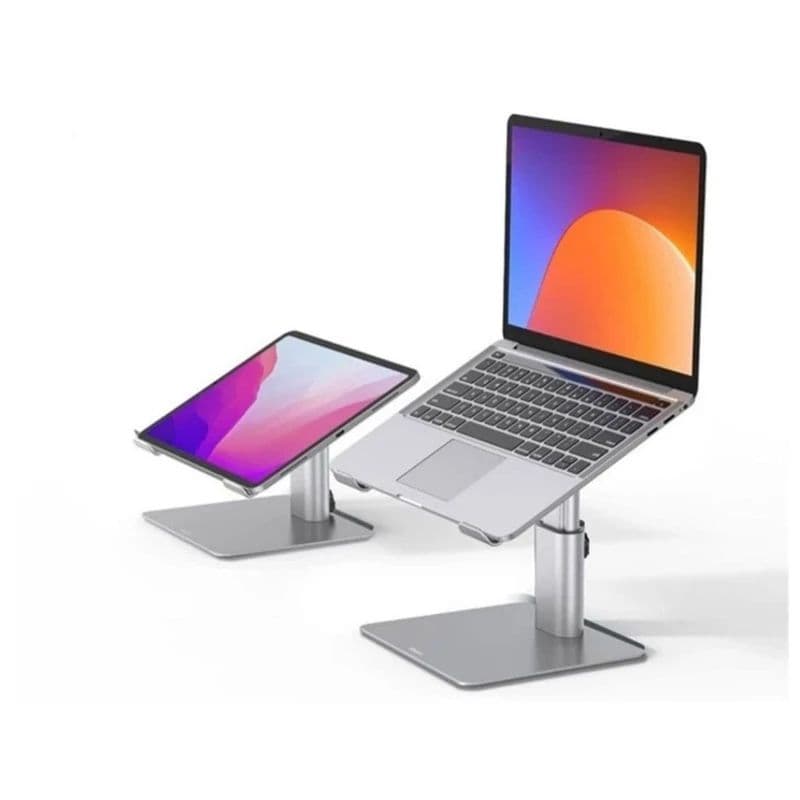 پایه نگهدارنده لپ تاپ باسئوس مدل  Metal Adjustable Laptop Stand - نقره ای