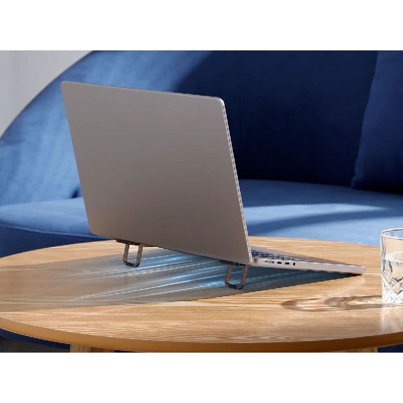 پایه نگهدارنده لپ تاپ بیسوس مدل Slim Laptop Kickstand (2 PCS) - خاکستری