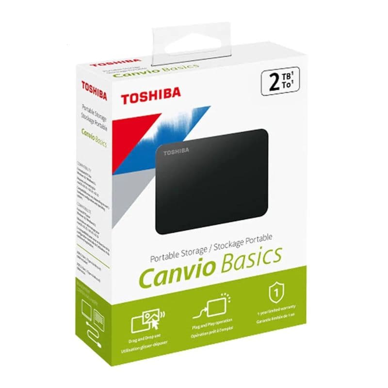هارد اکسترنال 2 ترای TOSHIBA مدل CANVIO BASICS
