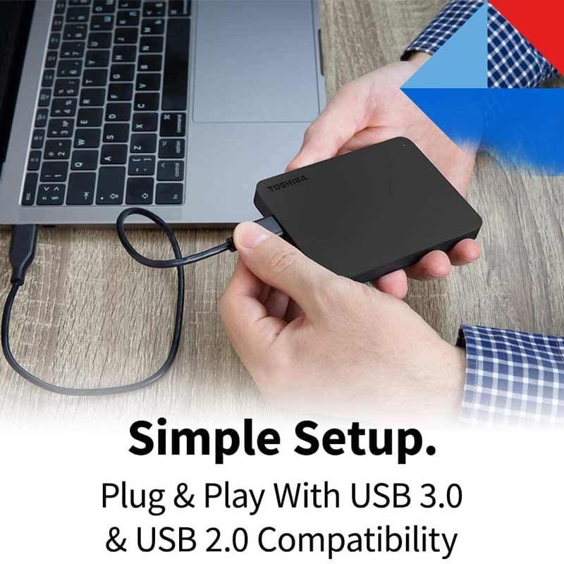 هارد اکسترنال 2 ترای TOSHIBA مدل CANVIO BASICS