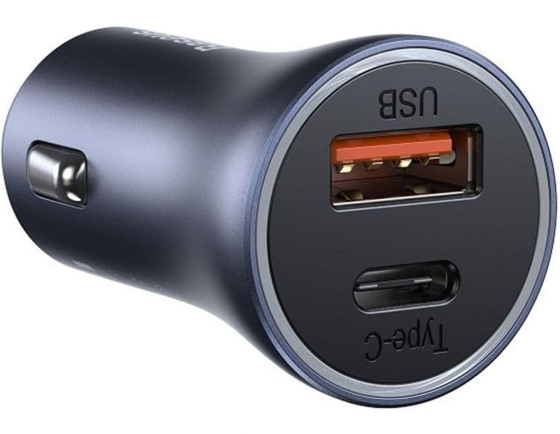 شارژر فندکی باسئوس مدل Golden Contactor Pro به همراه کابل تبدیل USB-C