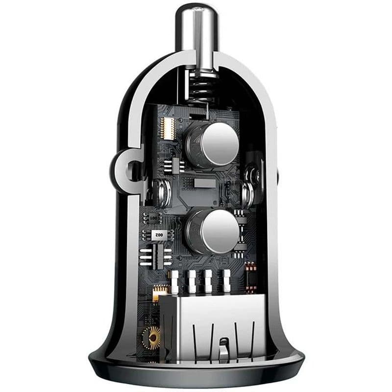 شارژر فندکی بیسوس Baseus Grain Pro Car Charger CCXML-U CCALLP-01 Dual USB 4.8A