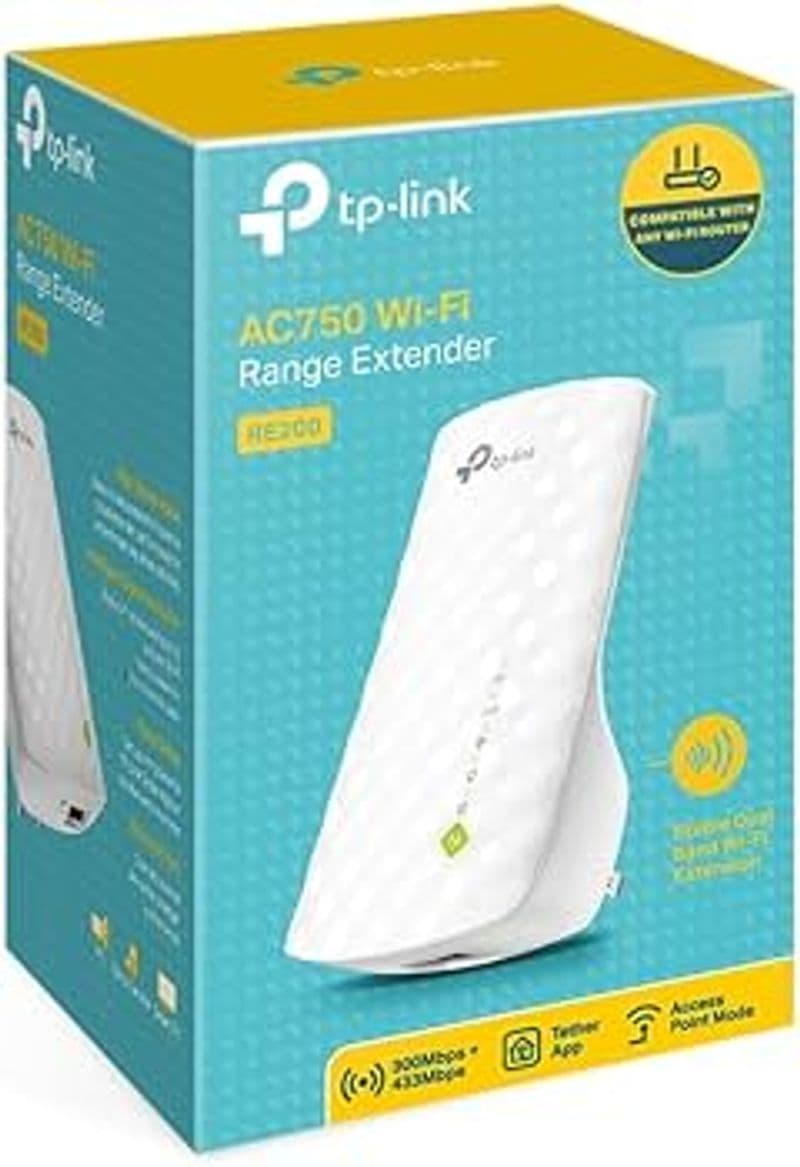 گسترش‌دهنده شبکه بی‌سیم دو بانده تی‌پی-لینک TP-LINK RE200 AC750 Wi-Fi Range Extender