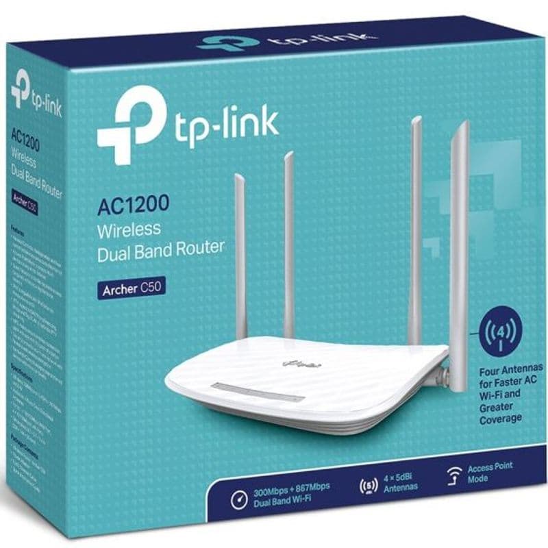 روتر بی‌سیم دو بانده تی‌پی-لینک TP-LINK Archer C50 AC1200 Wireless Router