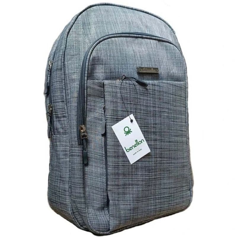 کوله پشتی طرح بنتون کد 0040 - خاکستری