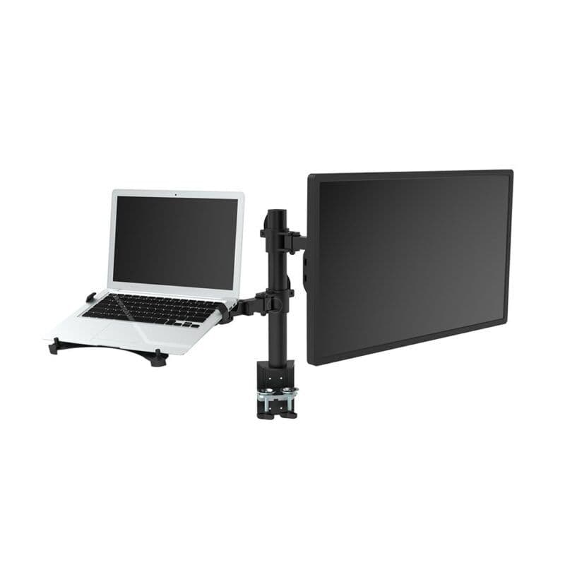 پایه مانیتور و لپتاپ دوتایی WLA005 Dual ErgoTech تحت برند ارگوتک -  اتصال به میز