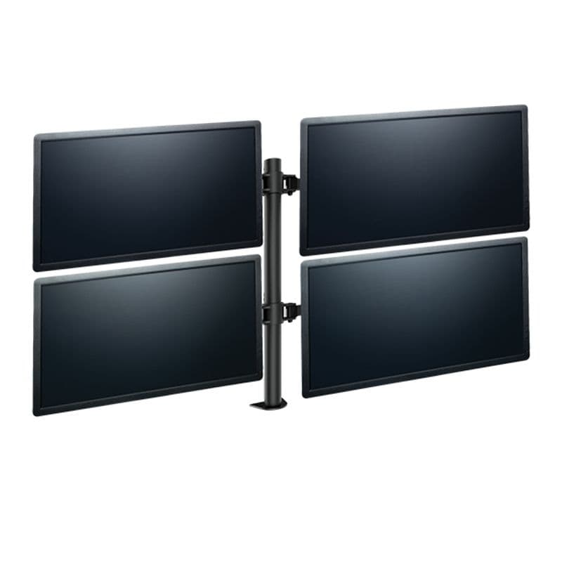 پایه مانیتور چهارتایی WLA006 Quadro ErgoTech تحت برند ارگوتک - اتصال به میز