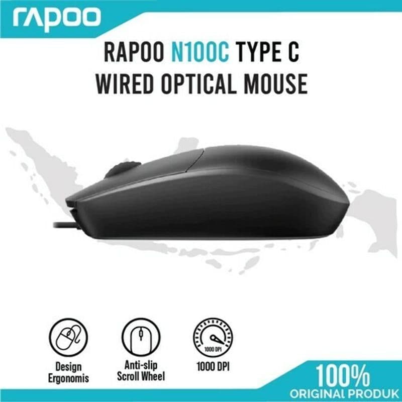 ماوس با سیم RAPOO مدل N100C