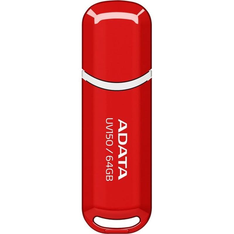 فلش مموری ای دیتا UV150 USB 3.0 ظرفیت 64 گیگابایت رنگ قرمز