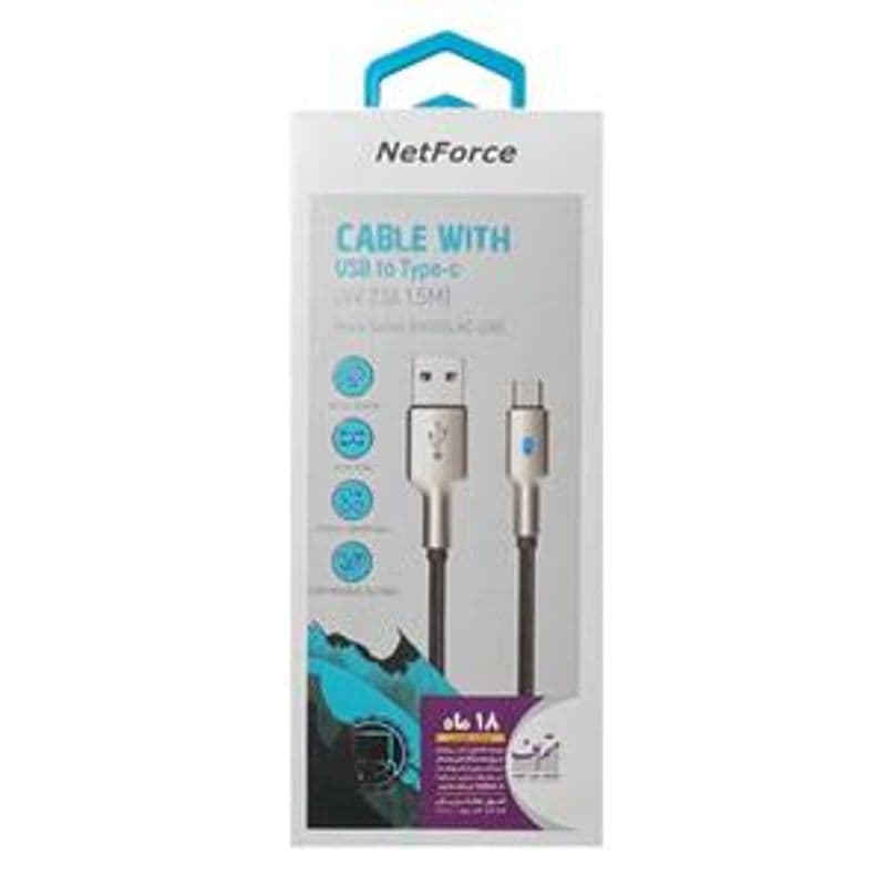 کابل شارژر USB به Type-C نت فورس NC-230