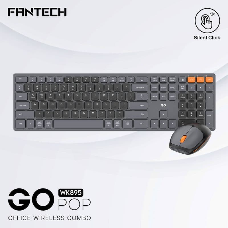 کیبورد و ماوس بیسیم فنتک Fantech WK895 Multimedia Keyboard