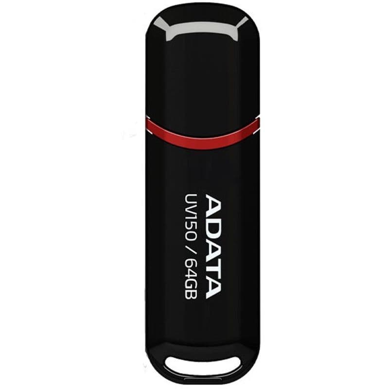 فلش مموری ای دیتا UV150 USB 3.0 ظرفیت 64 گیگابایت رنگ مشکی