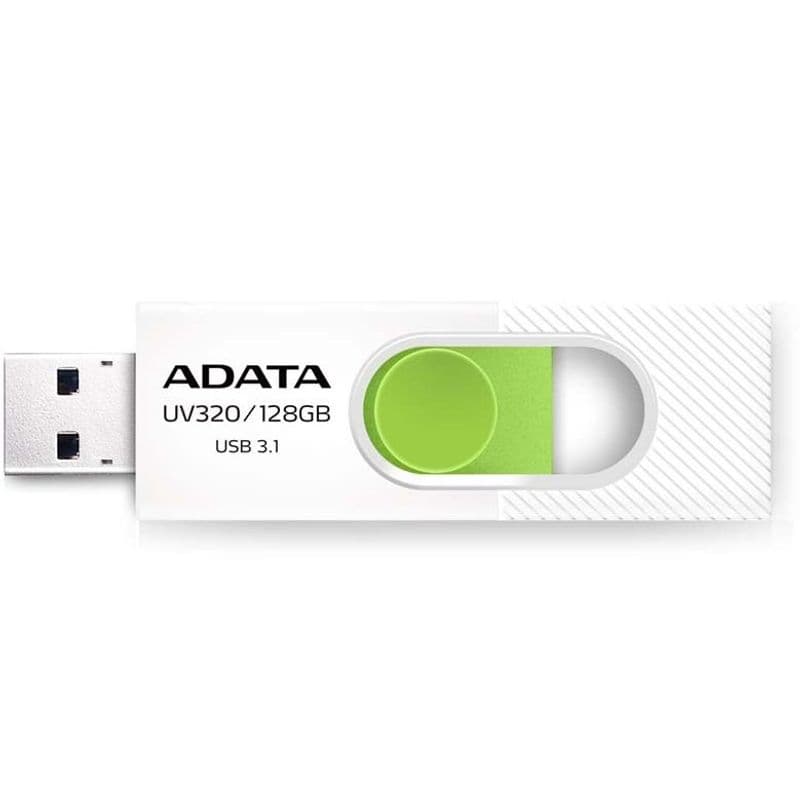 فلش مموری ای دیتا UV320 USB 3 ظرفیت 64 گیگابایت رنگ سفید
